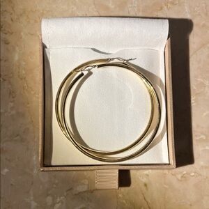 LARGE Gold Hoop Earrings